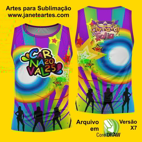 Arte Estampa Camisa Abadá de Carnaval 2026 - Modelo 23