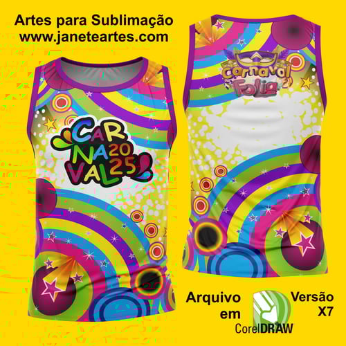 Arte Estampa Camisa Abadá de Carnaval 2026 - Modelo 23