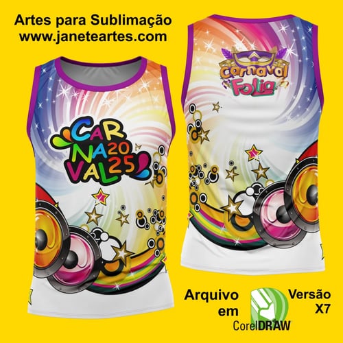 Arte Estampa Camisa Abadá de Carnaval 2026 - Modelo 23