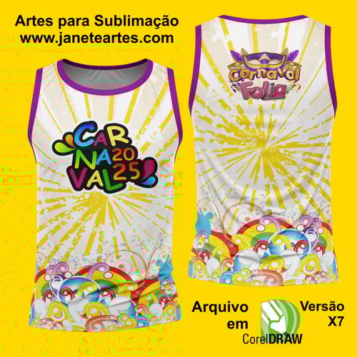 Arte Estampa Camisa Abadá de Carnaval 2026 - Modelo 23