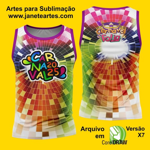 Arte Estampa Camisa Abadá de Carnaval 2026 - Modelo 23