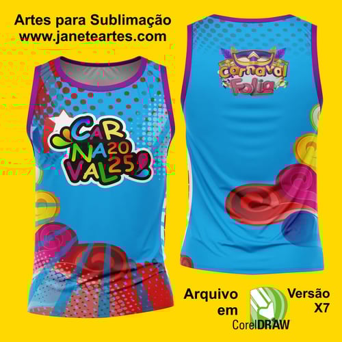 Arte Estampa Camisa Abadá de Carnaval 2026 - Modelo 23