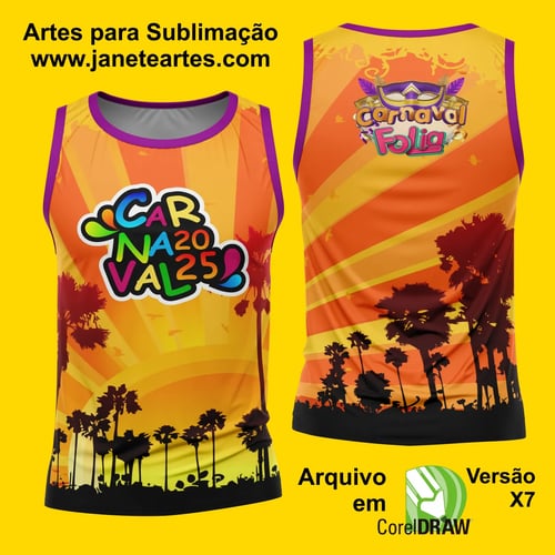 Arte Estampa Camisa Abadá de Carnaval 2026 - Modelo 23