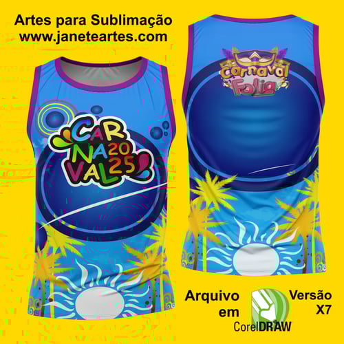Arte Estampa Camisa Abadá de Carnaval 2026 - Modelo 23