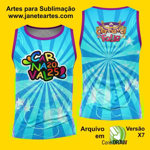 Arte Estampa Camisa Abadá de Carnaval 2026 - Modelo 23