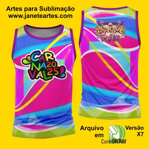 Arte Estampa Camisa Abadá de Carnaval 2026 - Modelo 23