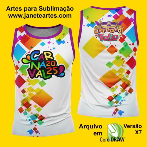 Arte Estampa Camisa Abadá de Carnaval 2026 - Modelo 23