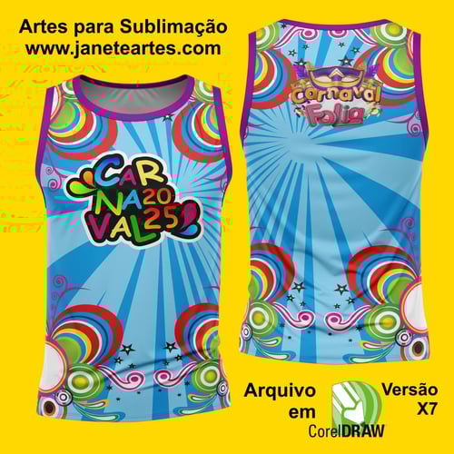 Arte Estampa Camisa Abadá de Carnaval 2026 - Modelo 23