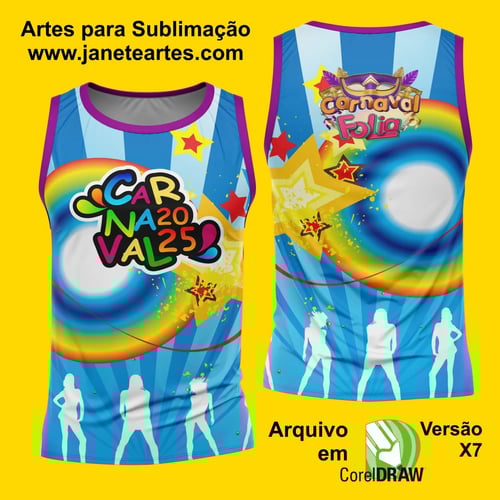 Arte Estampa Camisa Abadá de Carnaval 2026 - Modelo 23