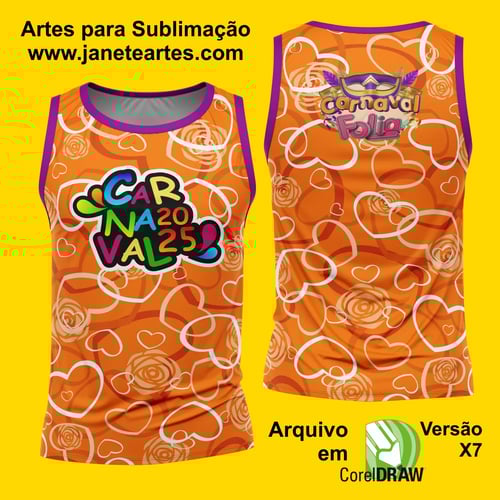 Arte Estampa Camisa Abadá de Carnaval 2026 - Modelo 23