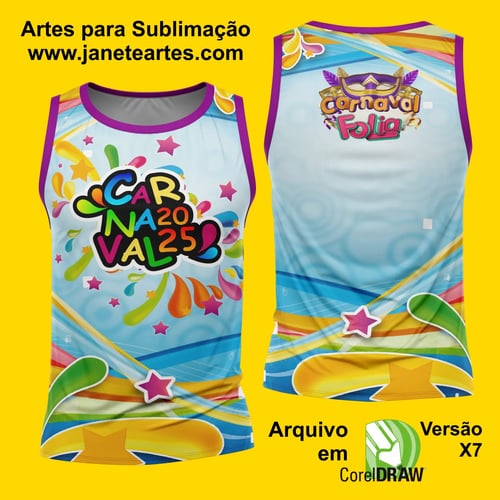 Arte Estampa Camisa Abadá de Carnaval 2026 - Modelo 23