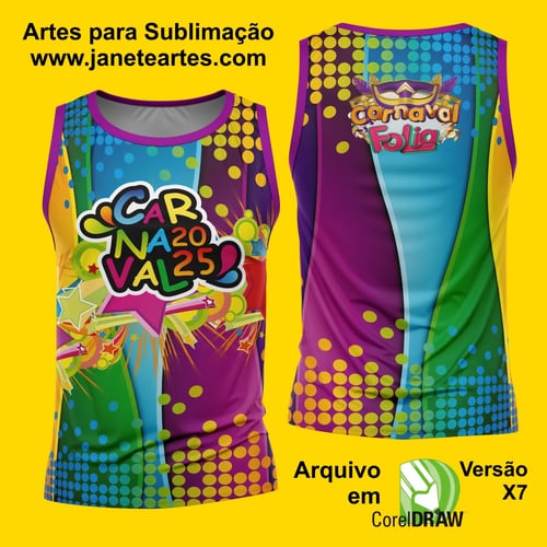 Arte Estampa Camisa Abadá de Carnaval 2026 - Modelo 23
