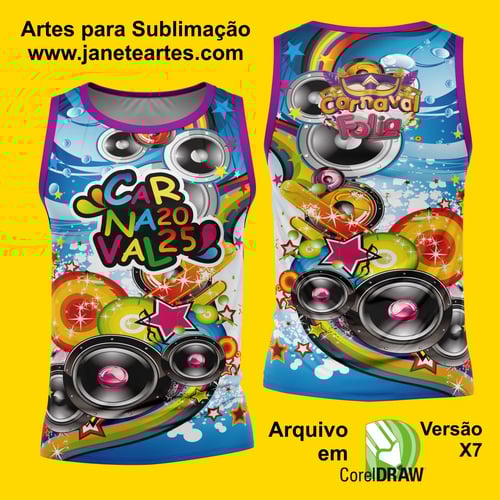 Arte Estampa Camisa Abadá de Carnaval 2026 - Modelo 23