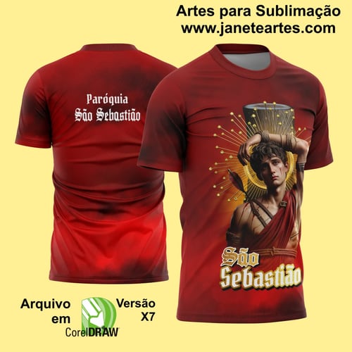 Arte Estampa Camisa São Sebastião 2025 Modelo 2