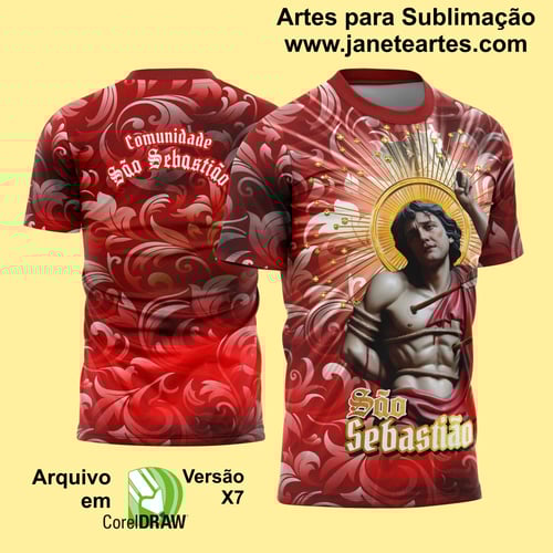 Arte Estampa Camisa São Sebastião 2025 Modelo 10