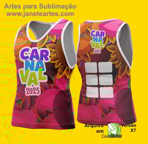 Arte Vetor Camisa Abadá de Carnaval 2026 - Modelo 101