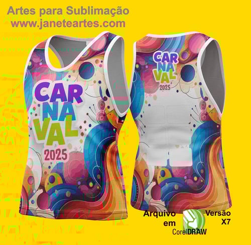 Arte Vetor Camisa Abadá de Carnaval 2026 - Modelo 102