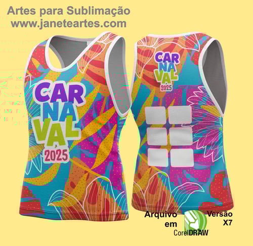 Arte Vetor Camisa Abadá de Carnaval 2026 - Modelo 106