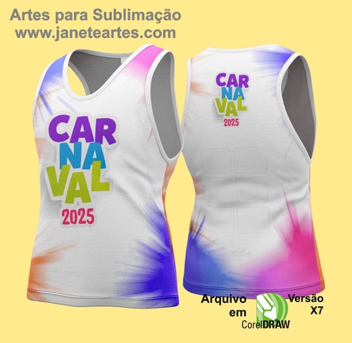 Arte Vetor Camisa Abadá de Carnaval 2026 - Modelo 109