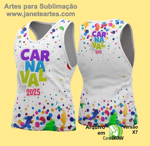 Arte Vetor Camisa Abadá de Carnaval 2026 - Modelo 110