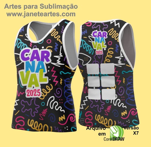 Arte Vetor Camisa Abadá de Carnaval 2026 - Modelo 111