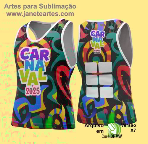 Arte Vetor Camisa Abadá de Carnaval 2026 - Modelo 116