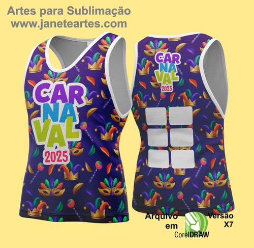 Arte Vetor Camisa Abadá de Carnaval 2026 - Modelo 121
