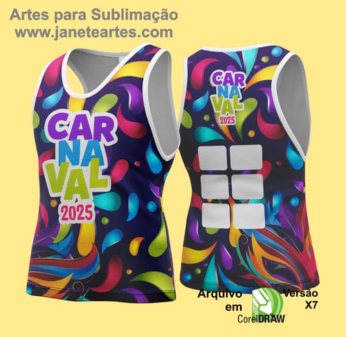 Arte Vetor Camisa Abadá de Carnaval 2026 - Modelo 122