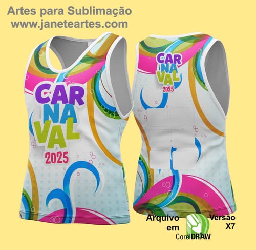 Arte Vetor Camisa Abadá de Carnaval 2026 - Modelo 127