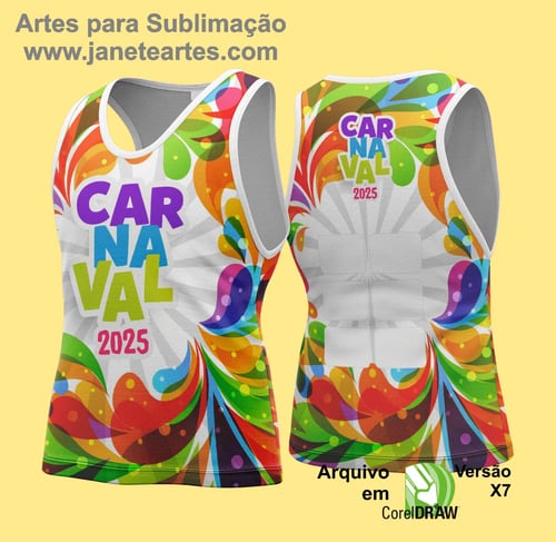 Arte Vetor Camisa Abadá de Carnaval 2026 - Modelo 128