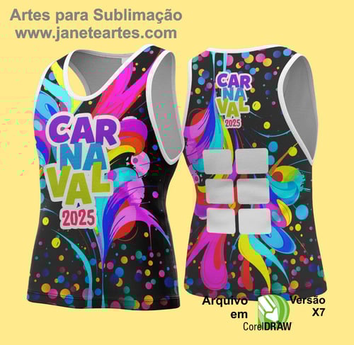 Arte Vetor Camisa Abadá de Carnaval 2026 - Modelo 131