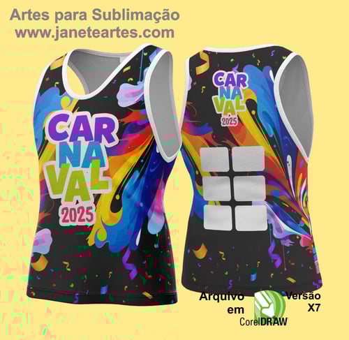 Arte Vetor Camisa Abadá de Carnaval 2026 - Modelo 132