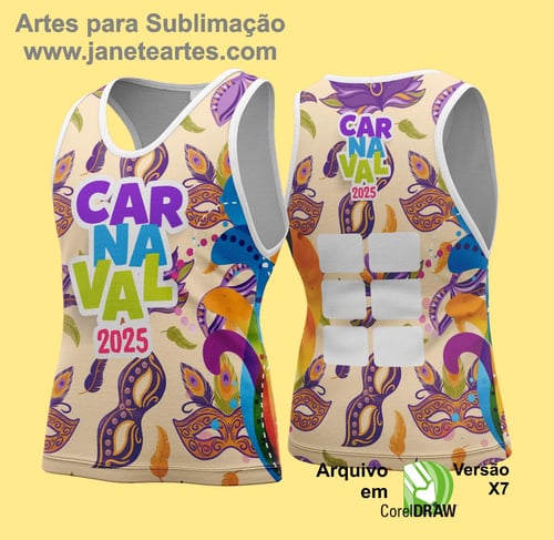 Arte Vetor Camisa Abadá de Carnaval 2026 - Modelo 134