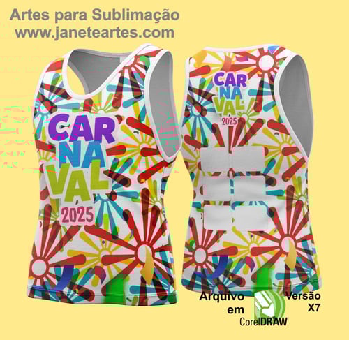 Arte Vetor Camisa Abadá de Carnaval 2026 - Modelo 137