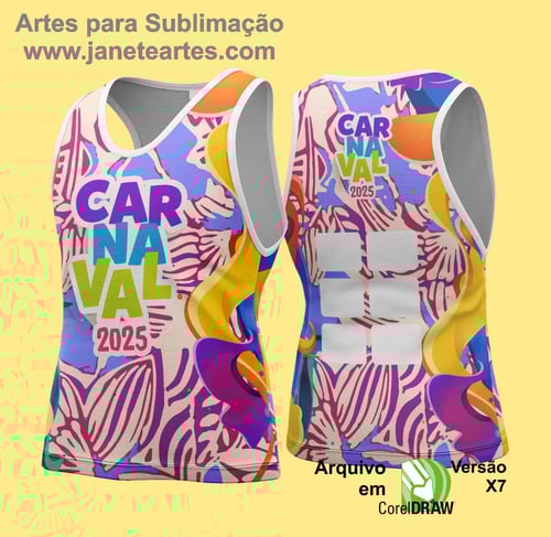 Arte Vetor Camisa Abadá de Carnaval 2026 - Modelo 138