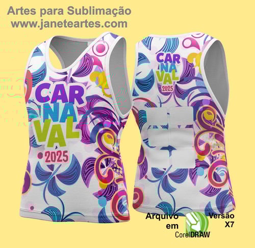 Arte Vetor Camisa Abadá de Carnaval 2026 - Modelo 139