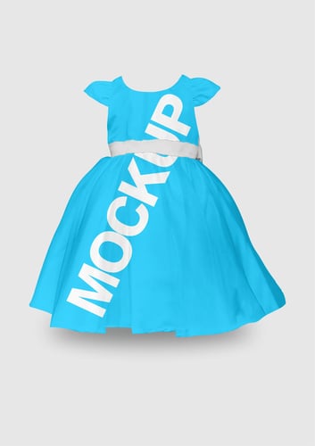Arte Vetor Camisa Mockup Editavel CDR CorelDraw Vestido Infantil