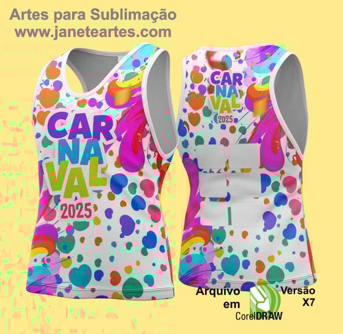 Arte Vetor Camisa Abadá de Carnaval 2026 - Modelo 140