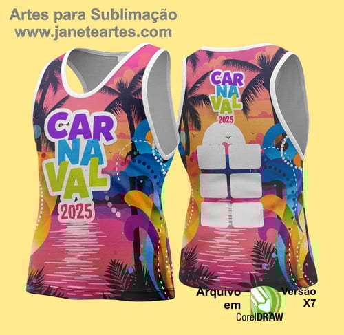 Arte Vetor Camisa Abadá de Carnaval 2026 - Modelo 141