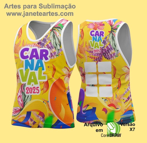 Arte Vetor Camisa Abadá de Carnaval 2026 - Modelo 146
