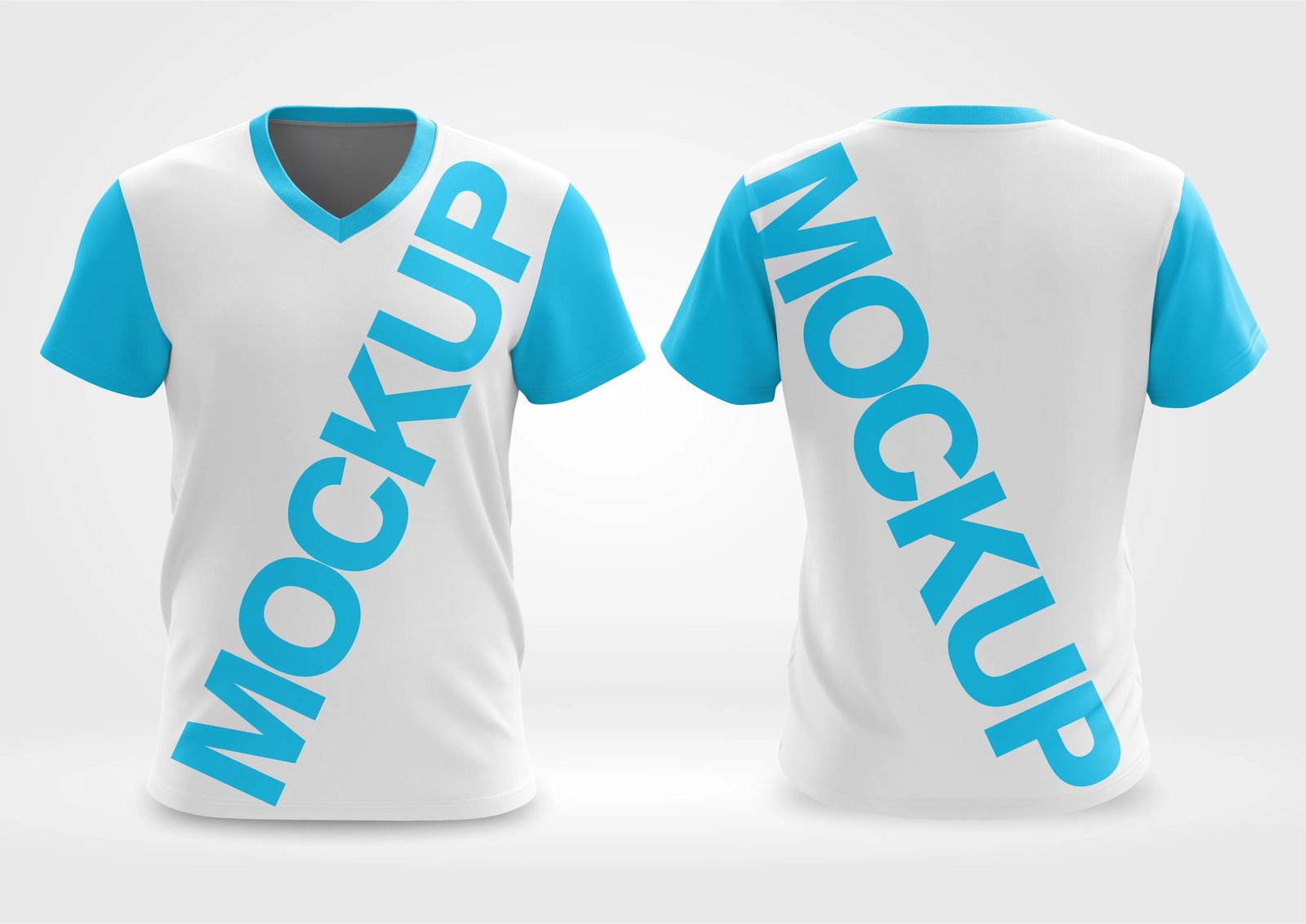 Arte Vetor Camisa Mockup Editavel CDR CorelDraw Camisa Masculina Gola V II