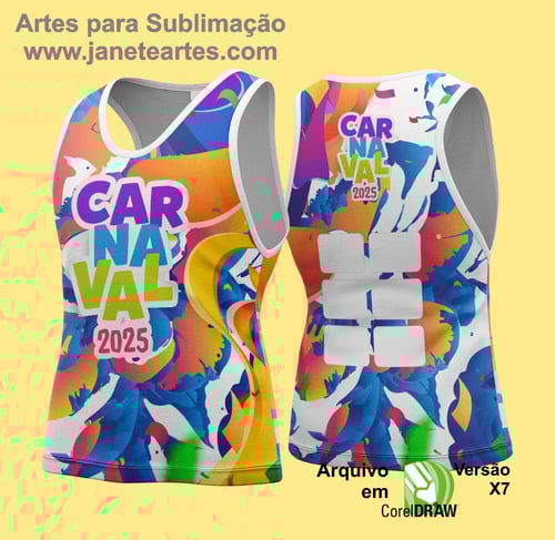 Arte Vetor Camisa Abadá de Carnaval 2026 - Modelo 150