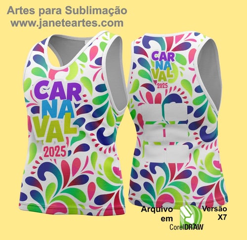Arte Vetor Camisa Abadá de Carnaval 2026 - Modelo 151