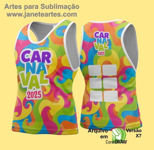 Arte Vetor Camisa Abadá de Carnaval 2026 - Modelo 152