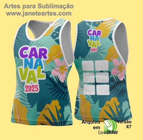 Arte Vetor Camisa Abadá de Carnaval 2026 - Modelo 155