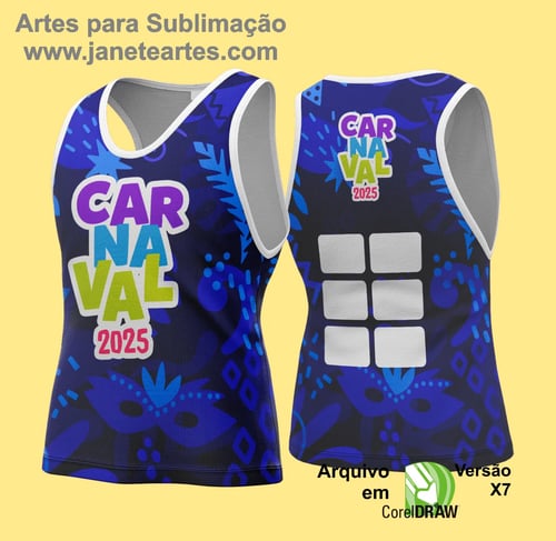 Arte Vetor Camisa Abadá de Carnaval 2026 - Modelo 157