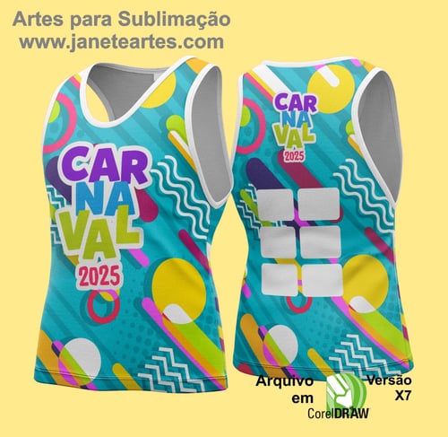 Arte Vetor Camisa Abadá de Carnaval 2026 - Modelo 162