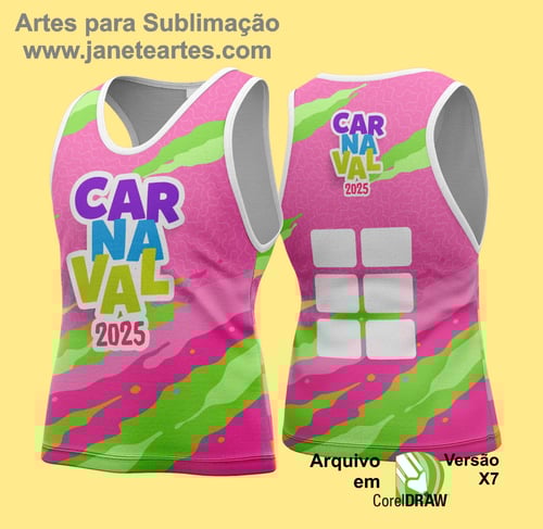 Arte Vetor Camisa Abadá de Carnaval 2026 - Modelo 163