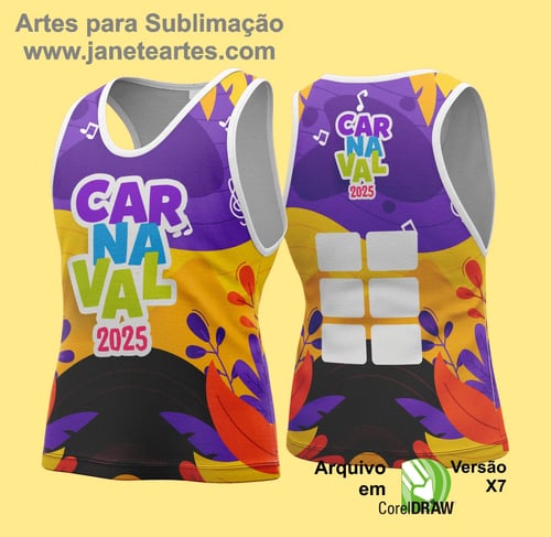 Arte Vetor Camisa Abadá de Carnaval 2026 - Modelo 165