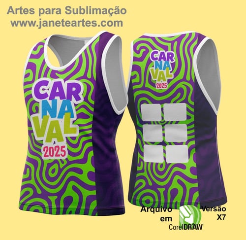 Arte Vetor Camisa Abadá de Carnaval 2026 - Modelo 166